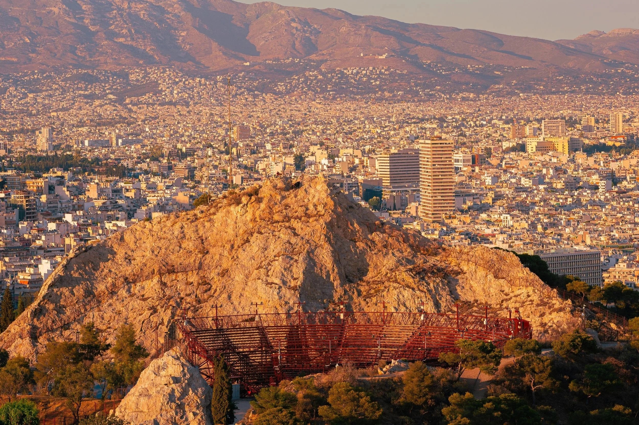 Lycabettus Hill Theater in Athens Greece Fine Art Print by Photon Obscura