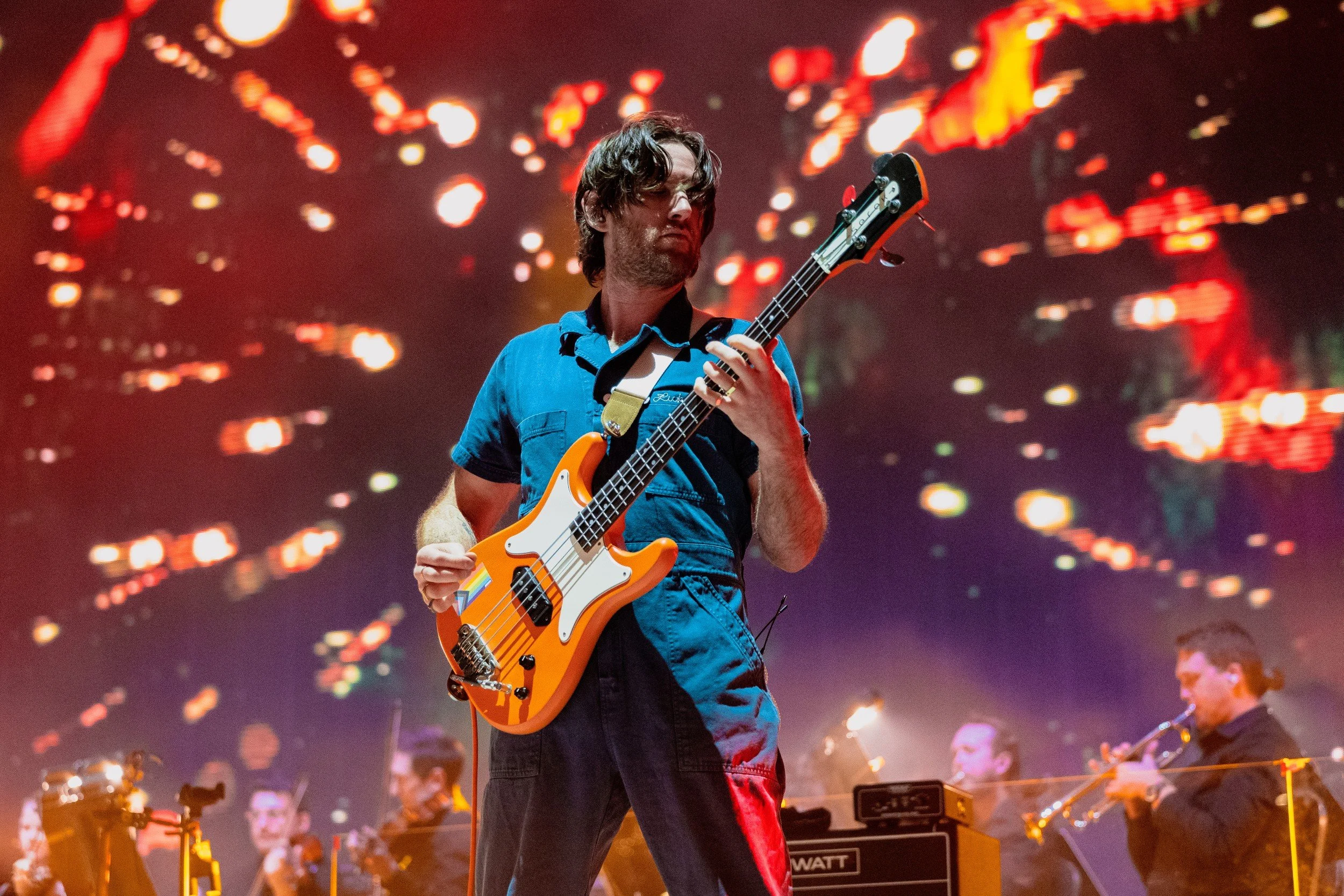 Lucas Harwood of King Gizzard & The Lizard Wizard performing live at the Ford Ampitheater in Colorado Springs, CO - archival fine art print  by Photon Obscura