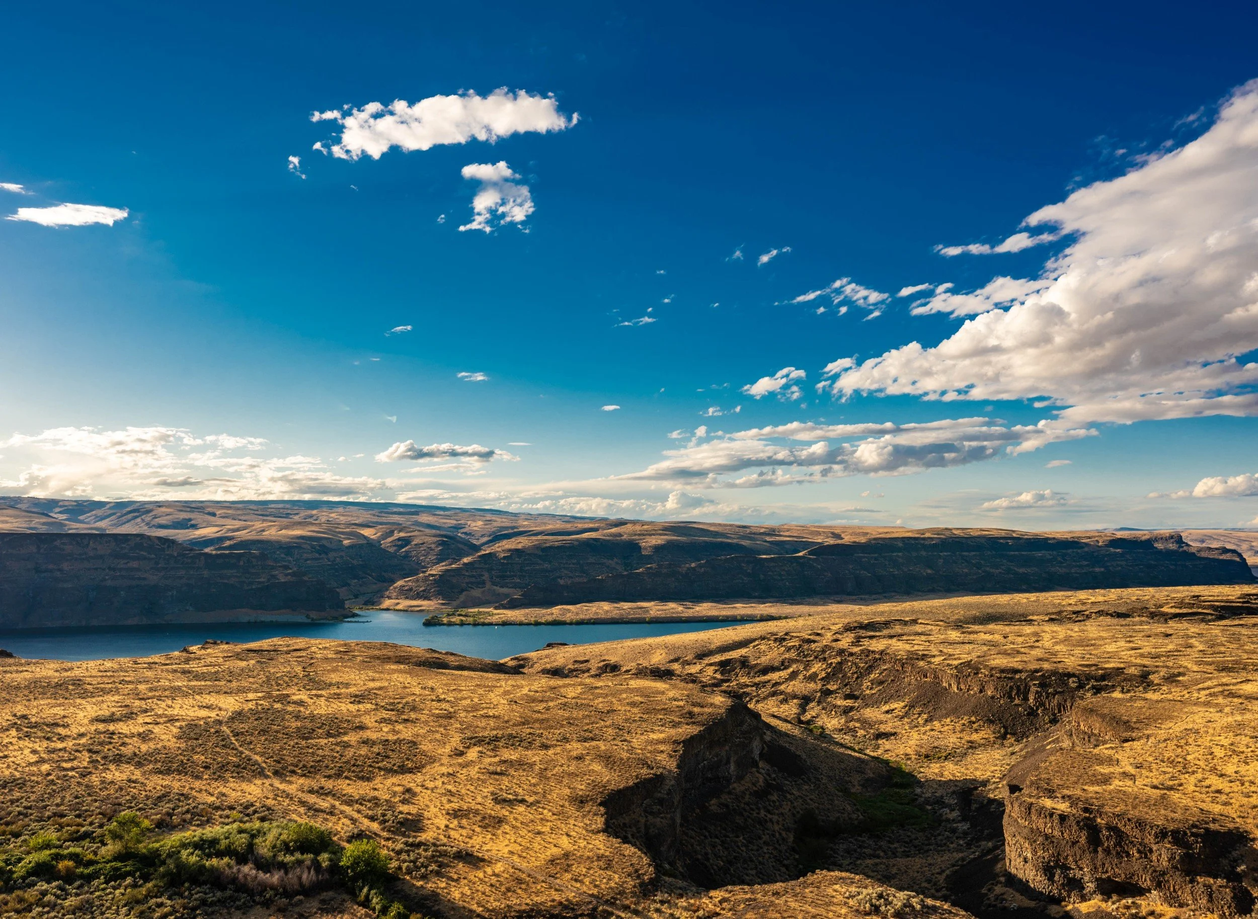 The Gorge in George, Washington behind the Gorge Amphitheatre Seattle, Washington - archival fine art print by Photon Obscura