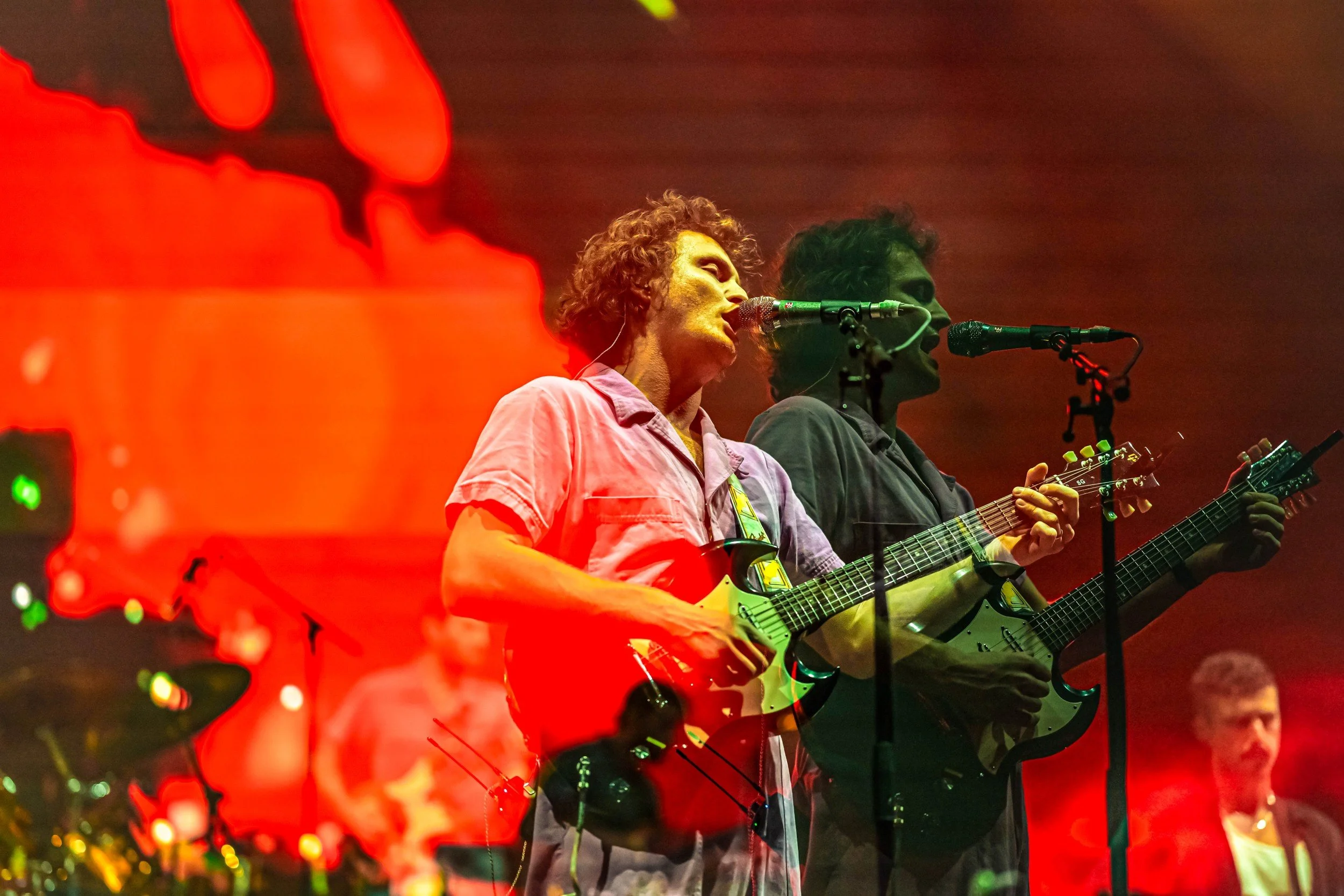 Stu Mackenzie of King Gizzard & The Lizard Wizard performing live at the LA Forum in Los Angeles, CA - archival fine art print by Photon Obscura