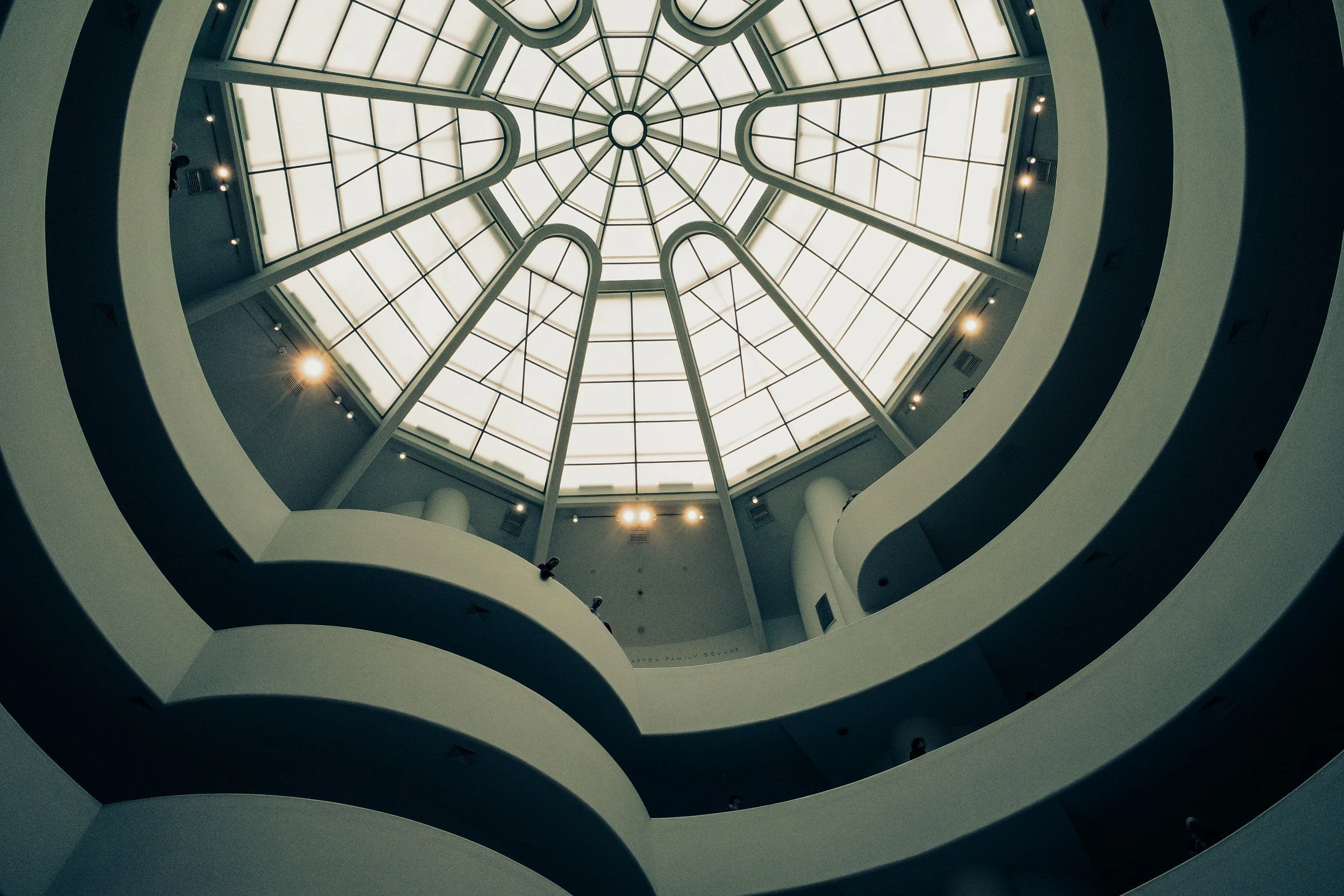 Solomon R. Guggenheim Museum in New York City cieling rotunda - archival fine art print by Photon Obscura