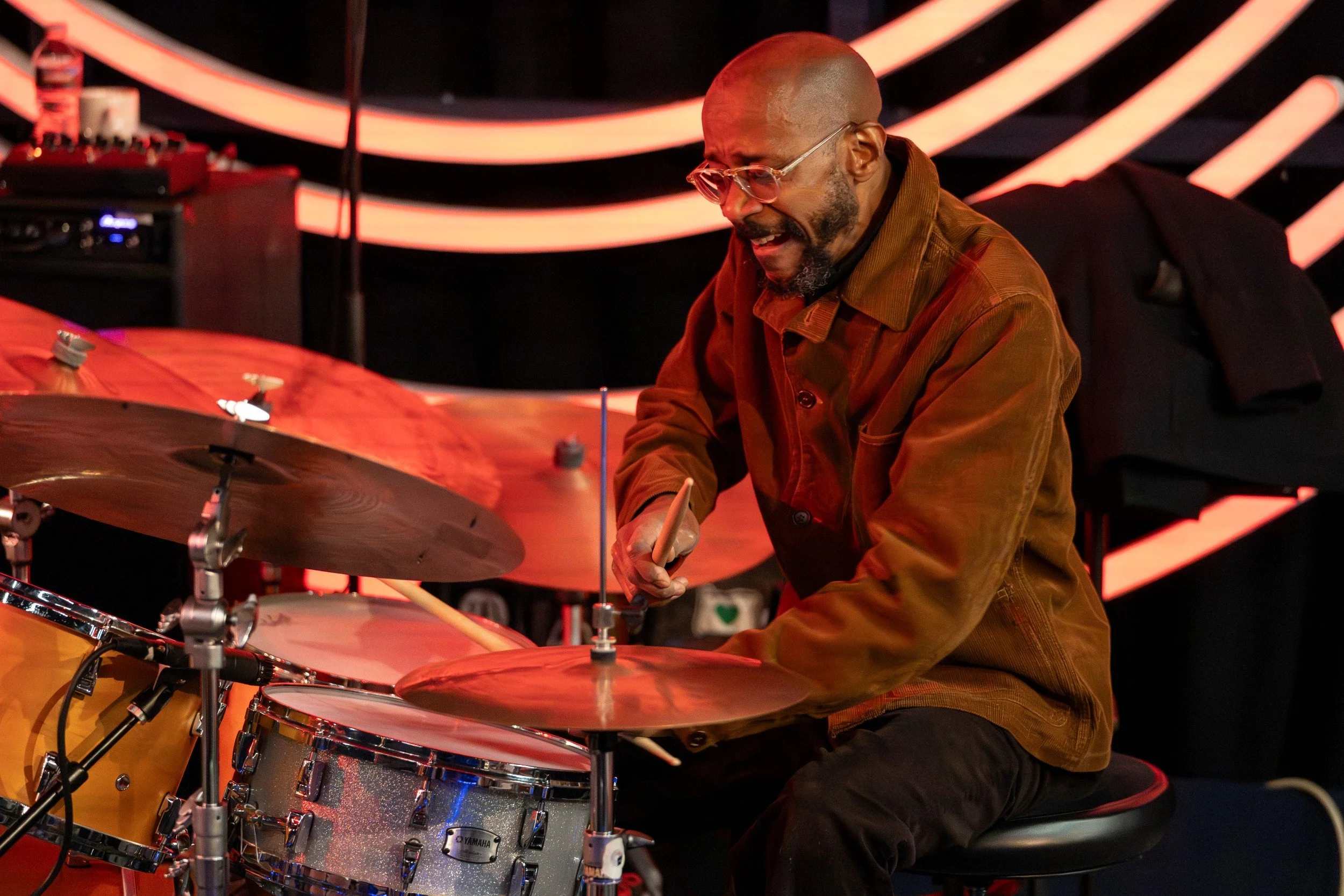 Brian Blade of Three Visitors at Dazzle Jazz Club in Denver, CO - archival fine art print by Photon Obscura
