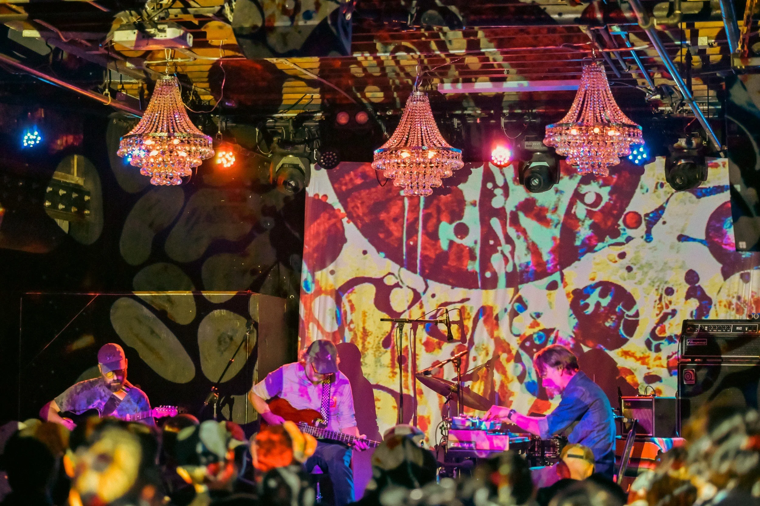 Prairiewolf performing live at Cervantes lit by Cosmic Dommy lighting designer - archival fine art print  by Photon Obscura