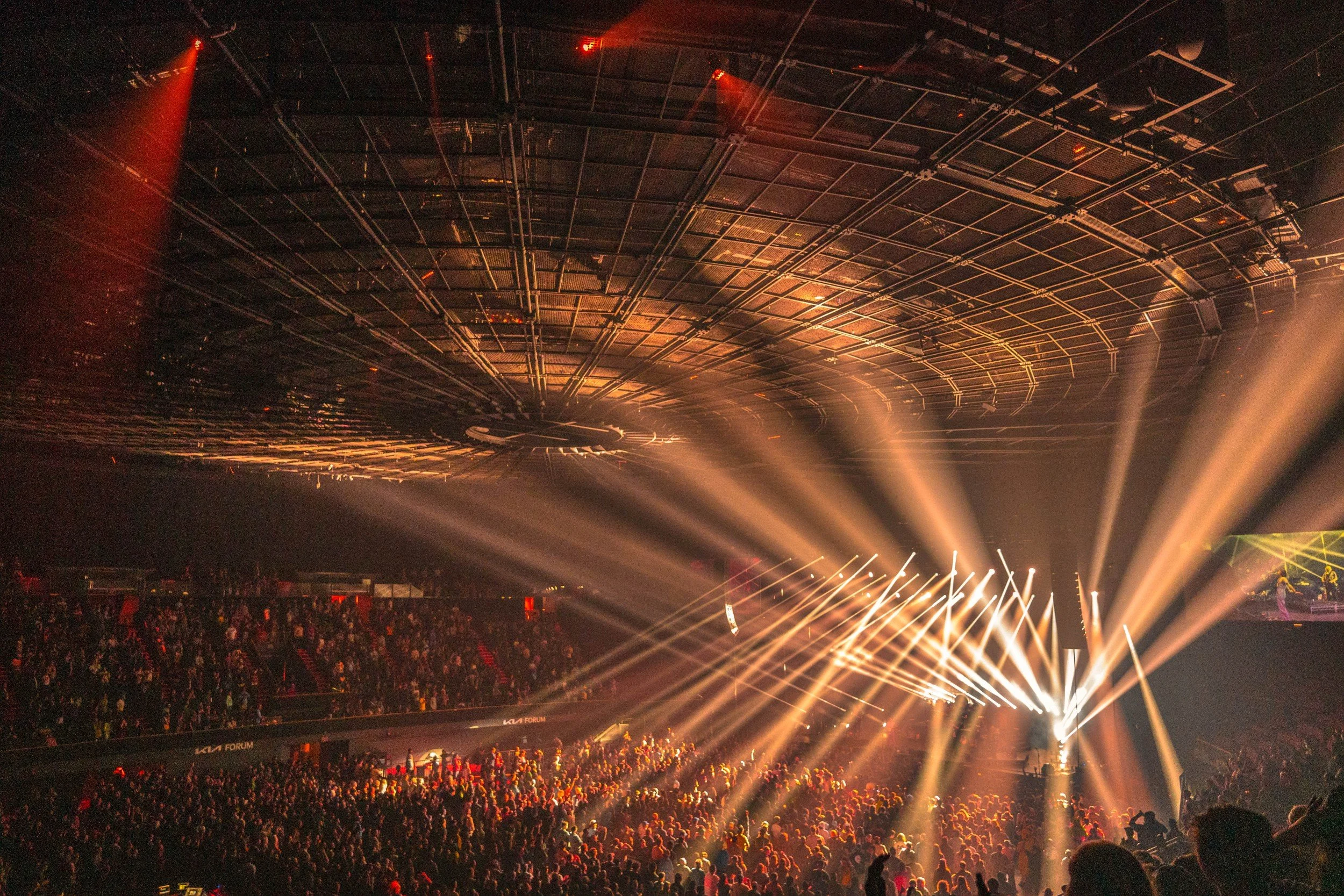 King Gizzard & The Lizard Wizard performing live at The Forum in Los Angeles, CA lit by Terence Ankeny lilghting designer - archival fine art print by Photon Obscura