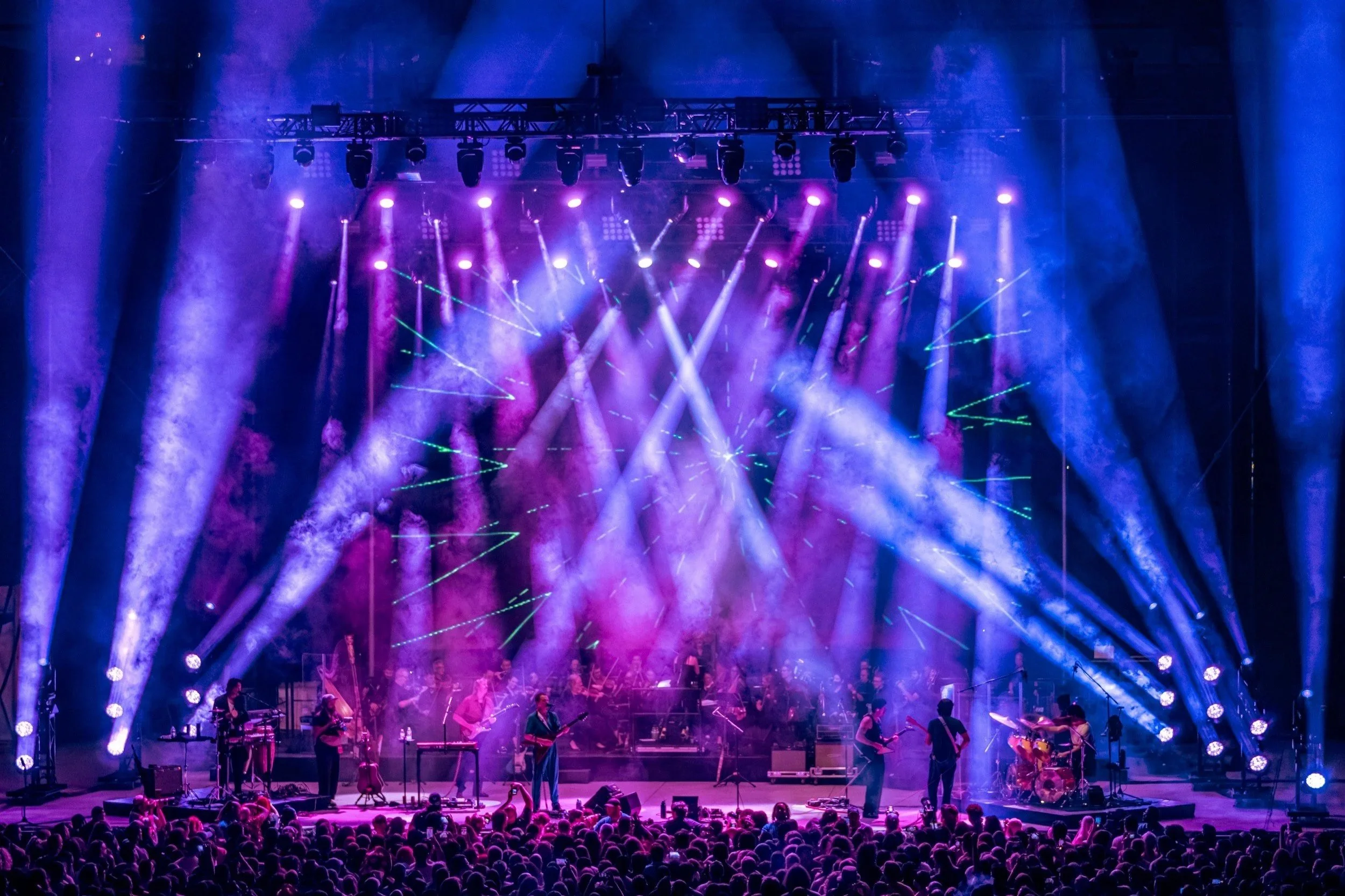 King Gizzard & The Lizard Wizard at Forrest Hills Stadium lit by Terence Ankeney Fine Art Photography by Photon Obscura