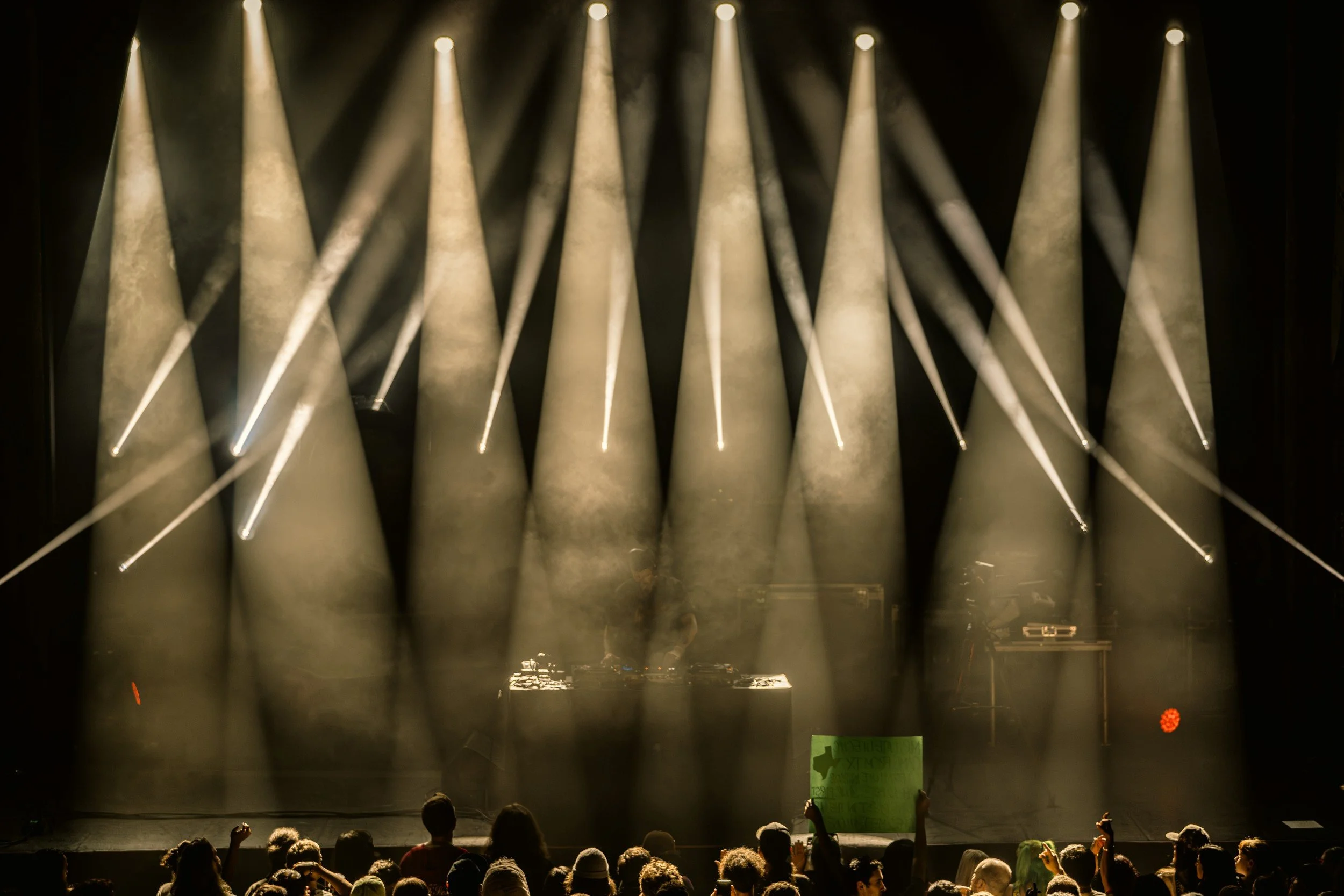 Joey Walker as Bullant of King Gizzard & The Lizard Wizard performing live at PH Live in Las Vegas, NV lit by Terence Ankeny lilghting designer - archival fine art print by Photon Obscura