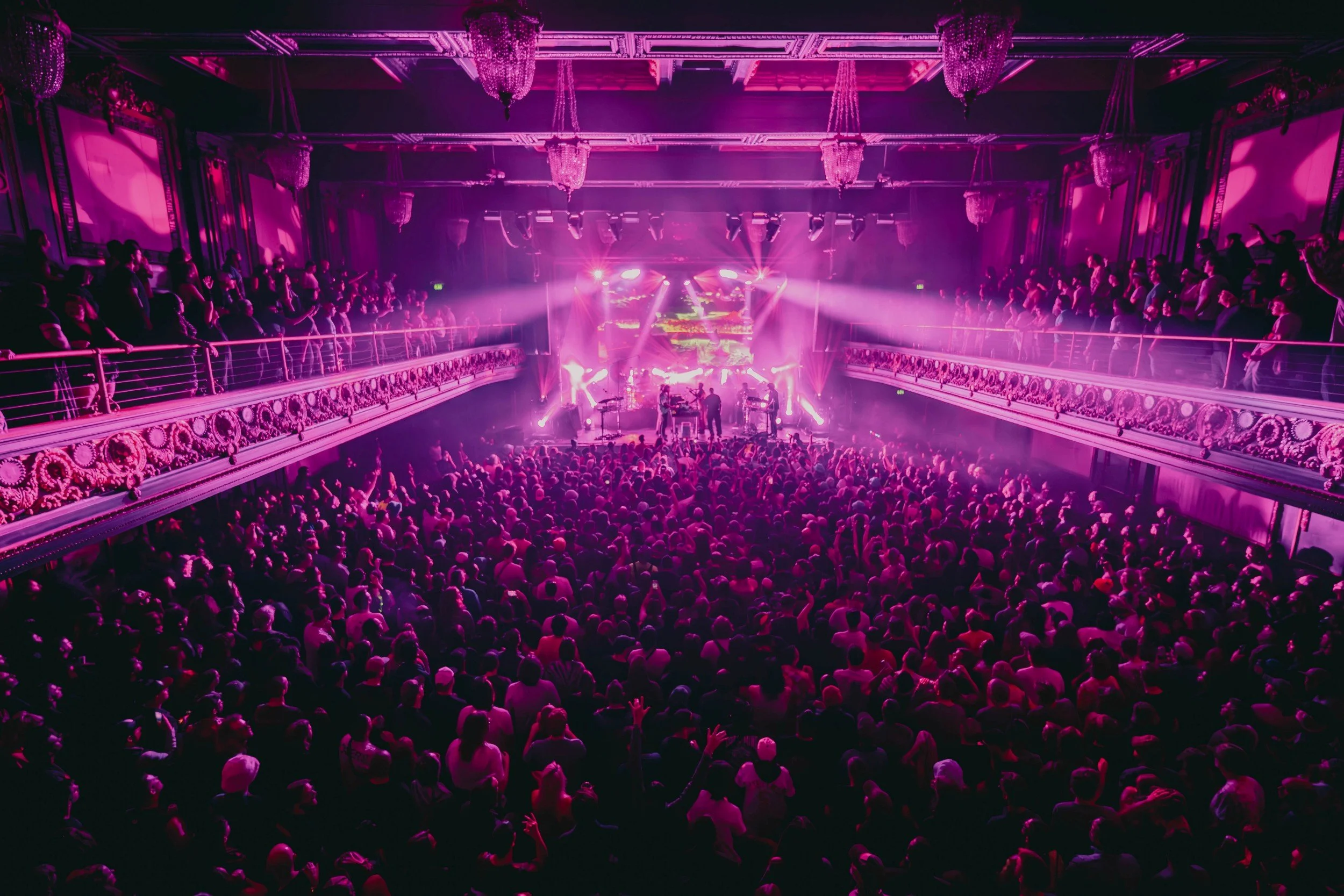 King Gizzard & The Lizard Wizard performing live at the Regency Ballroom in San Francisco, CA lit by Terence Ankeny lighting designer - archival fine art print  by Photon Obscura