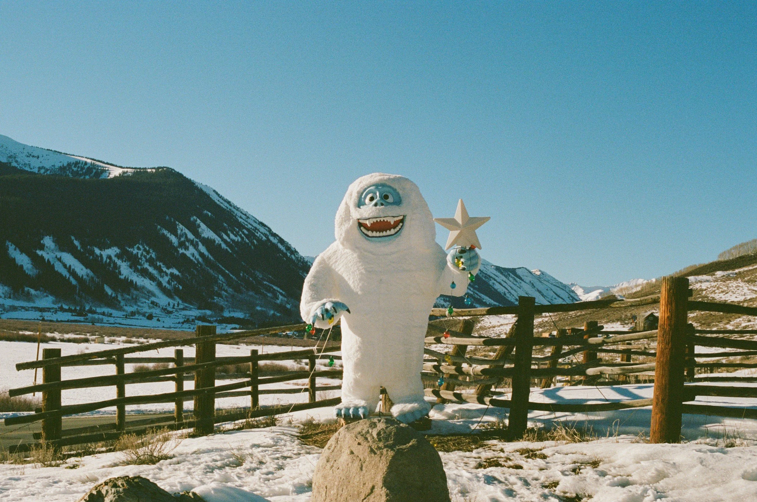 Bumble the Abominable Snowman in Crested Butte, CO - archival fine art print by Photon Obscura