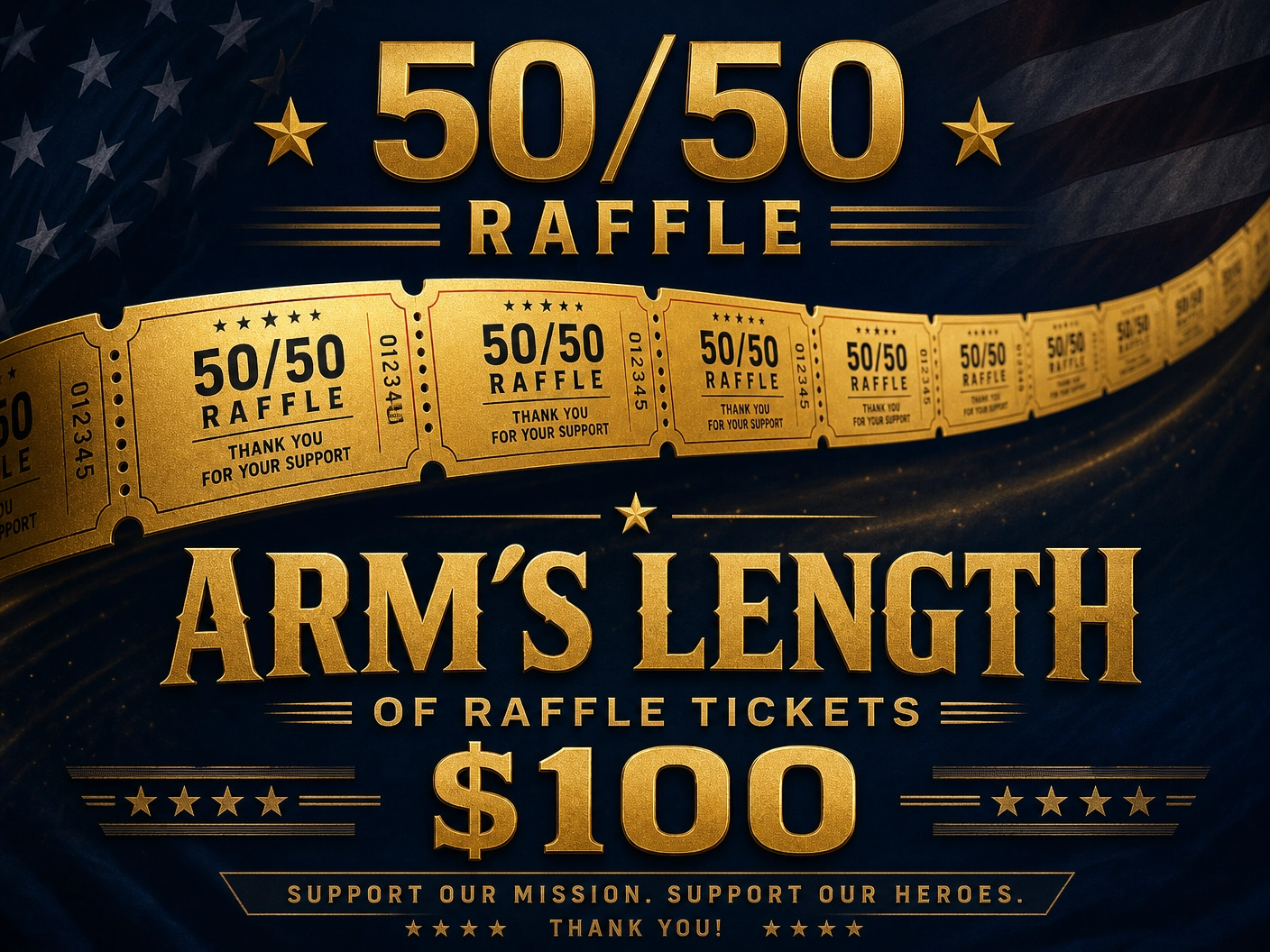 50/50 Raffle — Arm's Length