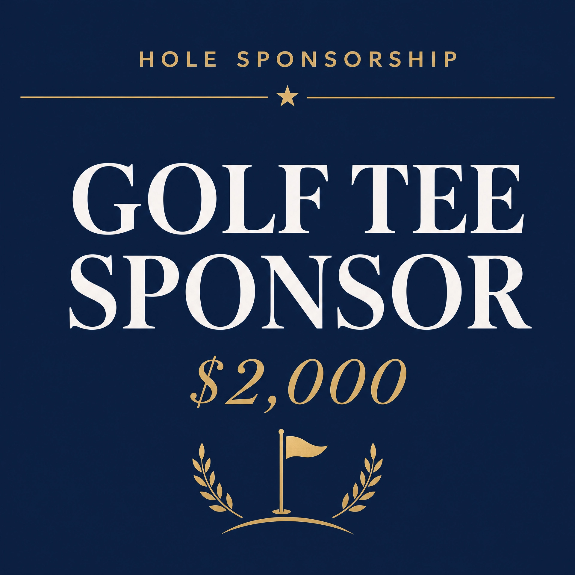 Golf Tee Sponsor