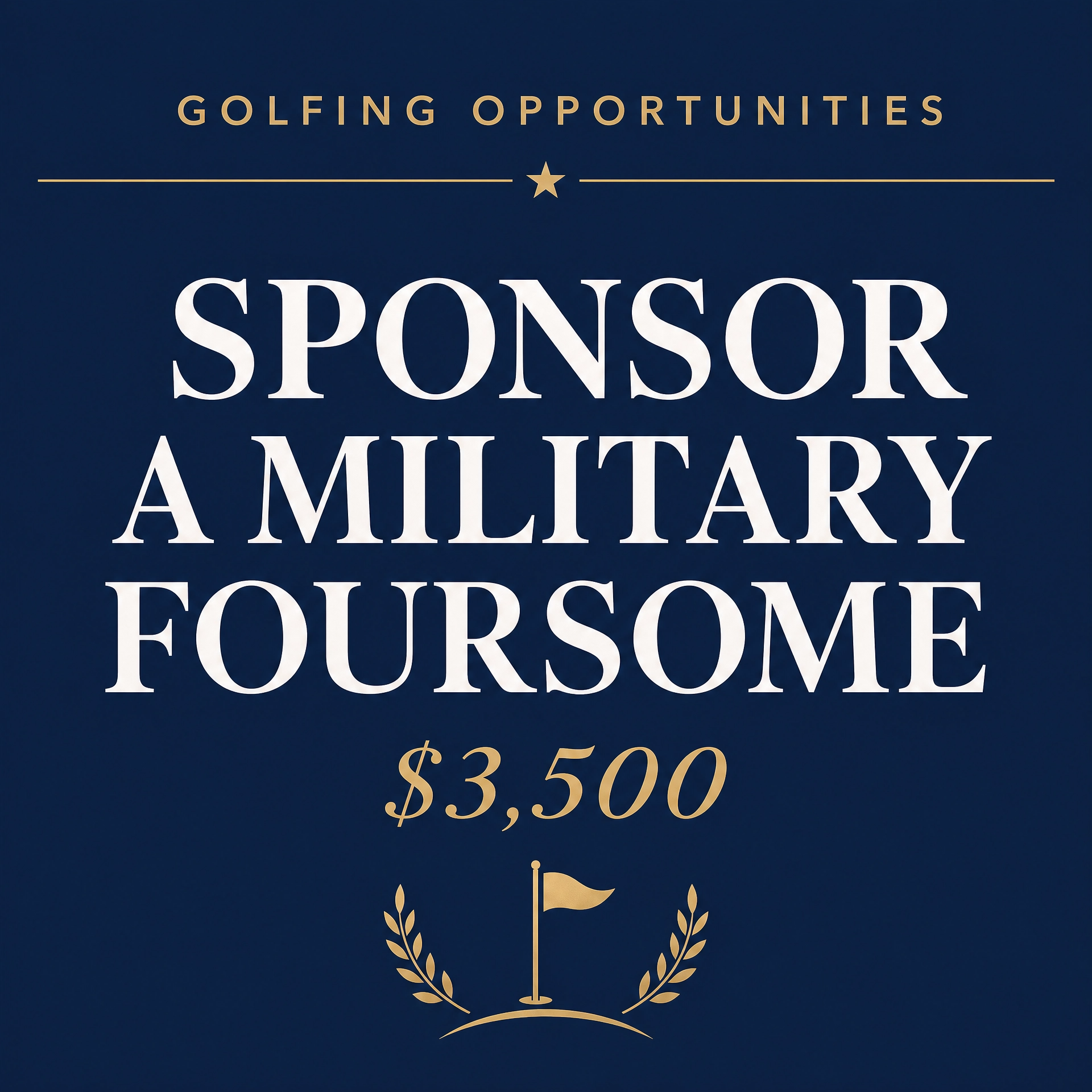 Sponsor a Military Foursome