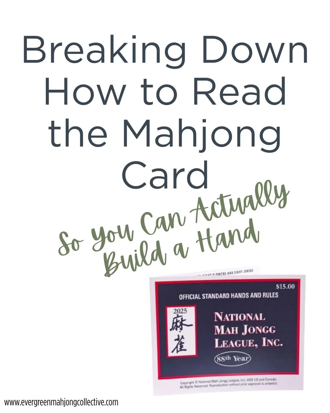 If the Mahjong card feels overwhelming, you&rsquo;re not alone.

Most beginners make the same mistake when they first start reading it:
They look at the numbers before the pattern.

But the key to understanding the card is reading it in this order:

