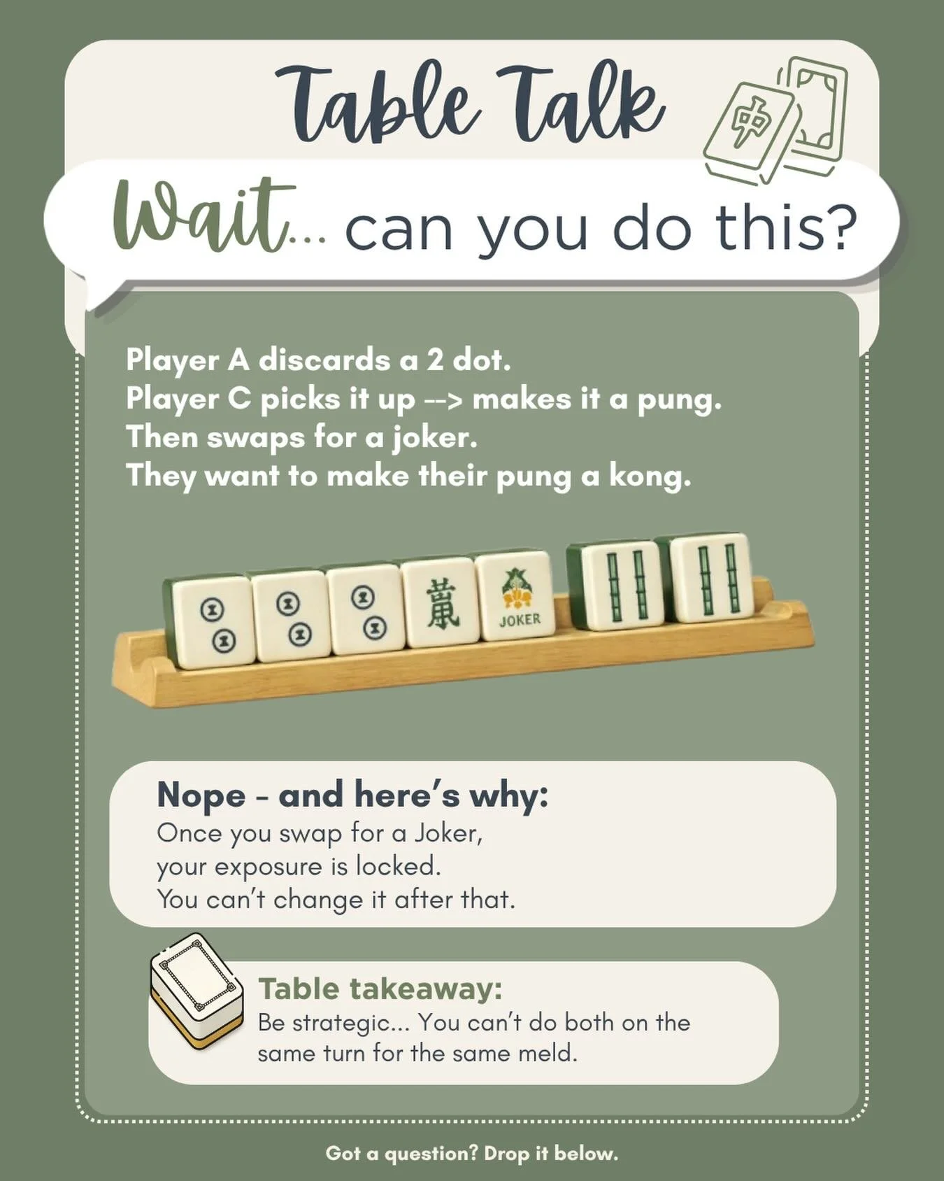 Ever had that moment where you know what you want to do next&hellip;and then realize you might&rsquo;ve locked yourself out of it? 😅

This is one of those sneaky situations.
You pick up the tile.
You make your exposure.

Then you see the joker swap 