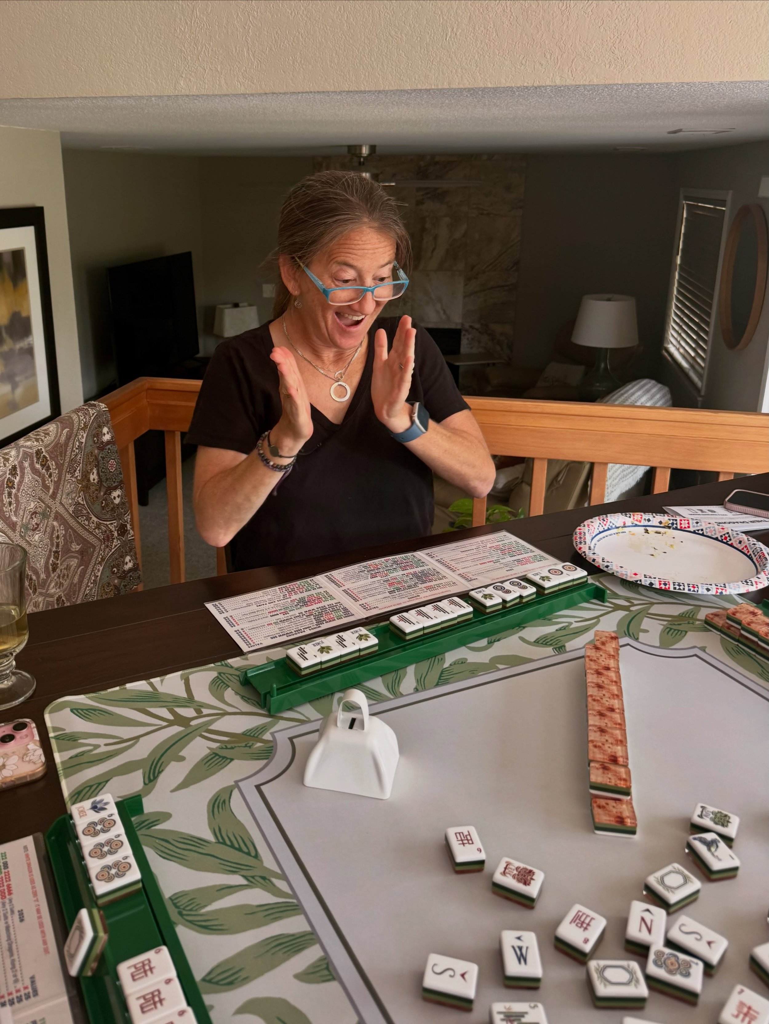 Confidence grows one hand at a time. 🀄️

Kathryn spent the afternoon leading a private Guided Play with this wonderful group. There were strategy discussions, plenty of laughter, and more than a few celebrations around the table.

These are the mome