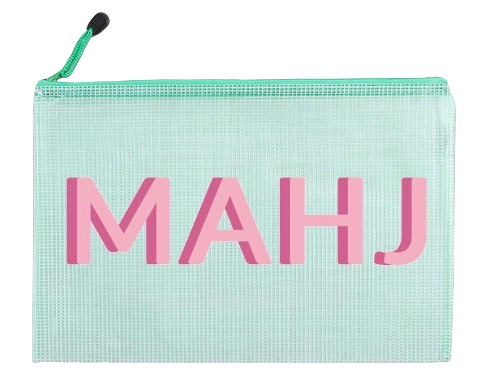 Mahjong tiles bag (2 color options)