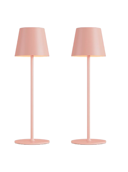 Cordless rechargeable lamp, 2 pack portable (multiple color options)