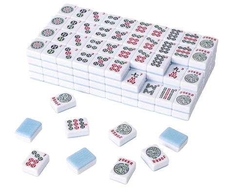 American Mahjong Tile Set with 166 Blue Back Tiles, 3 color options available (Tiles Only)