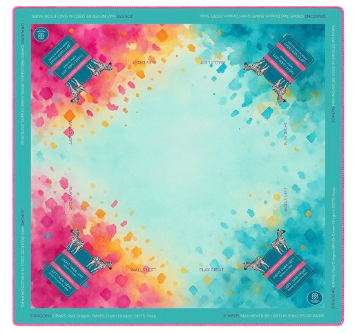Bright Mahjong mat with rules