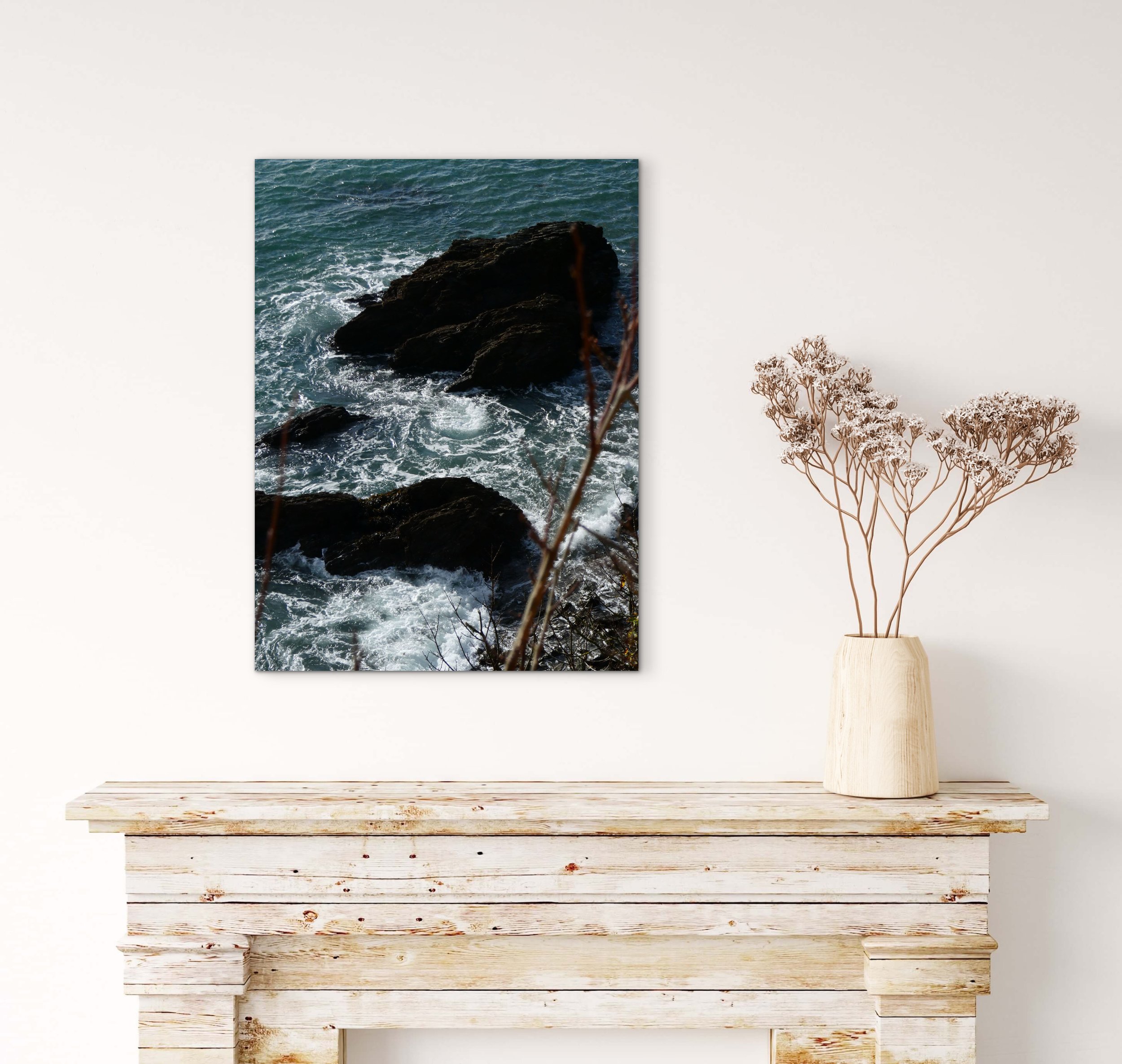 'WATER ON THE ROCKS' fine art print