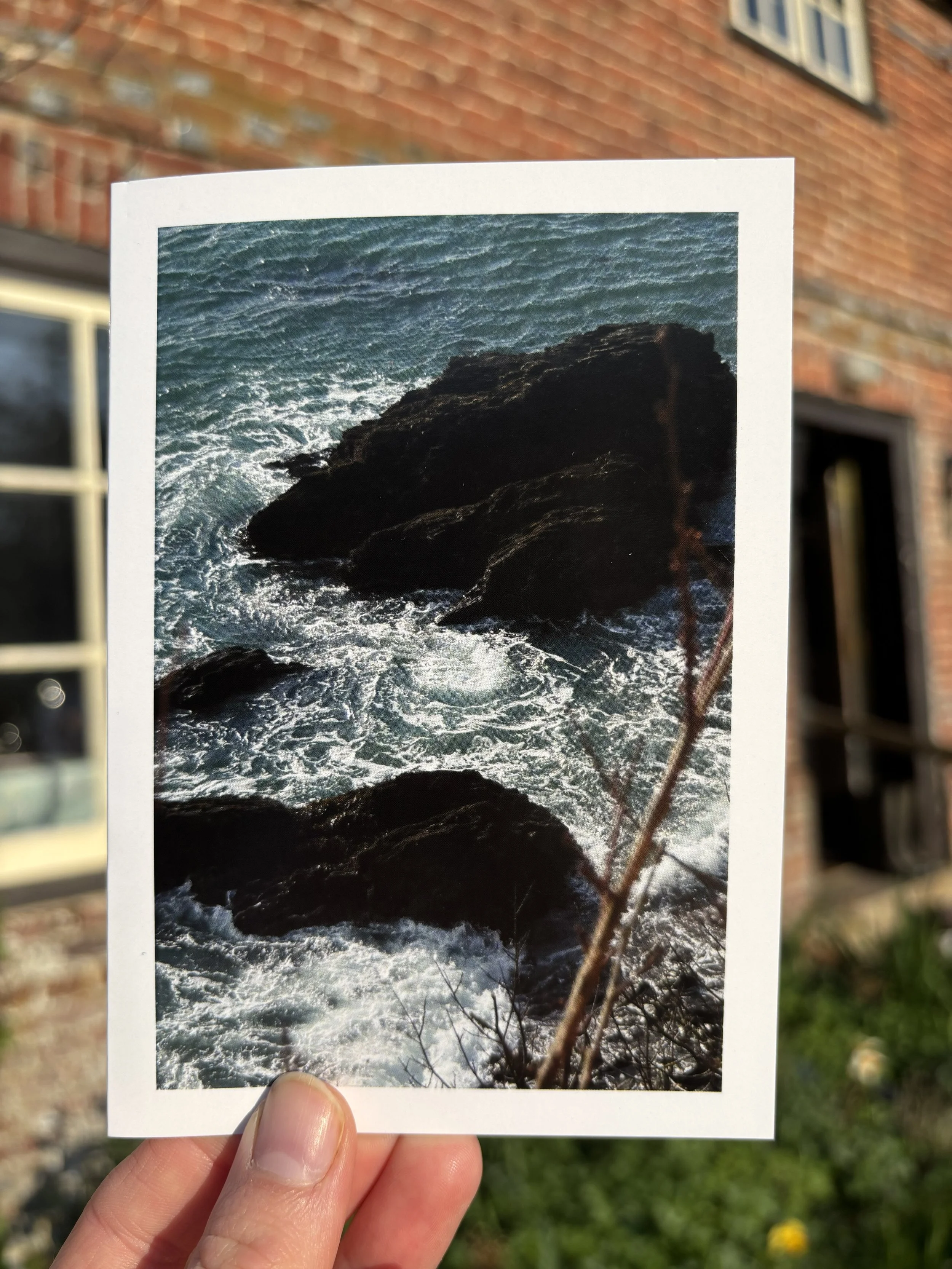 'WATER ON THE ROCKS' Greetings Card