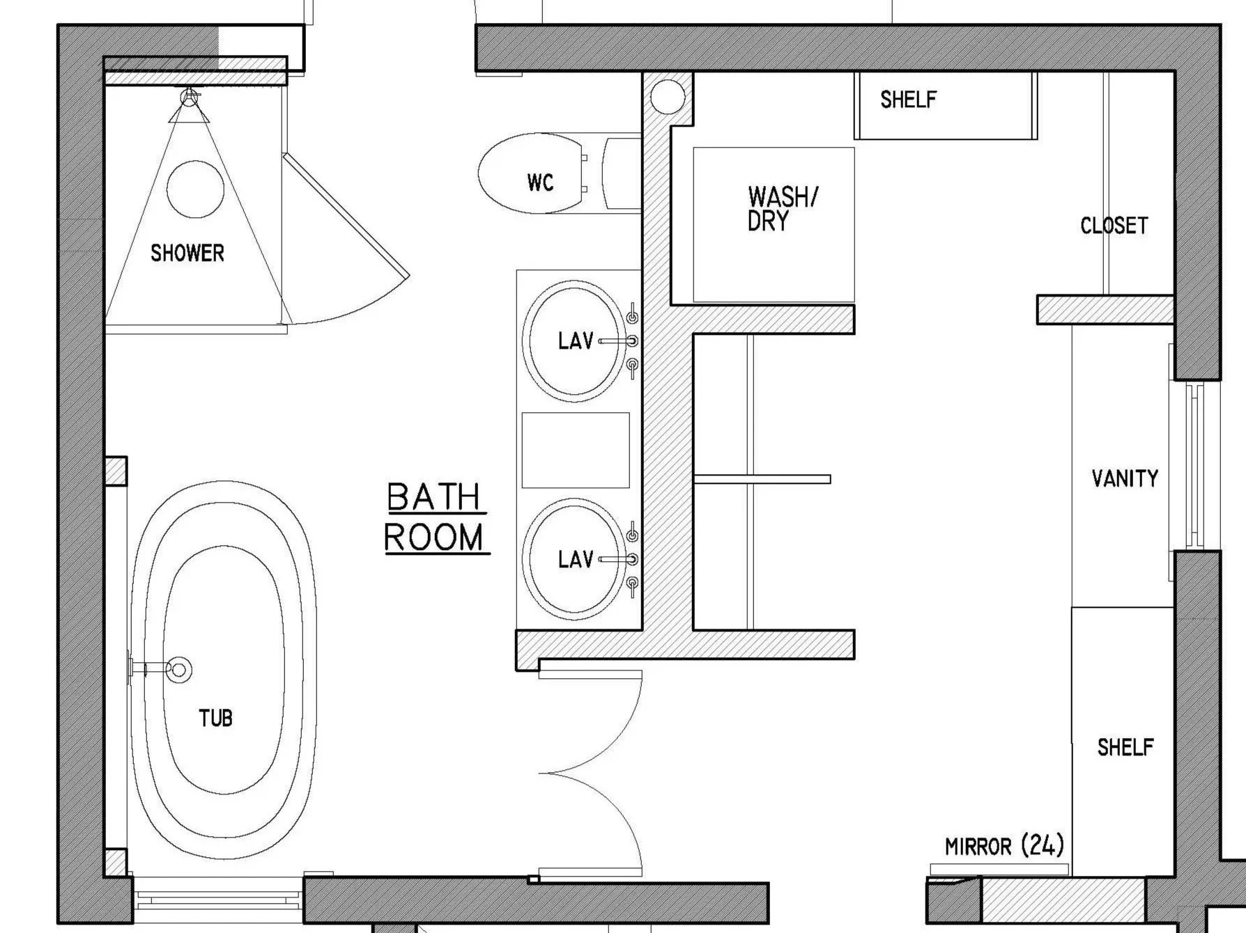 Masterbath/ Clos Plan