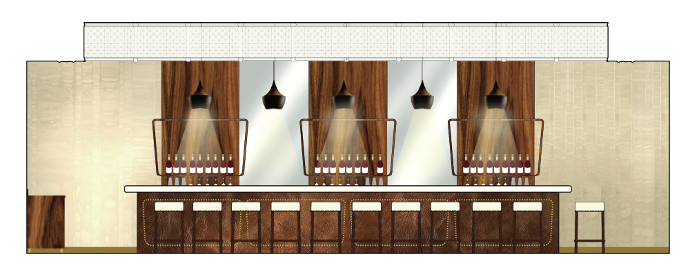 Elevation towards Bar