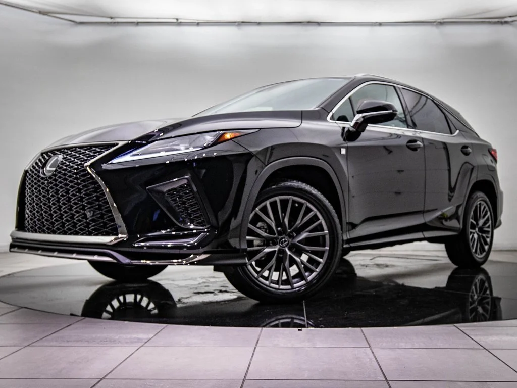A black Lexus luxury SUV.