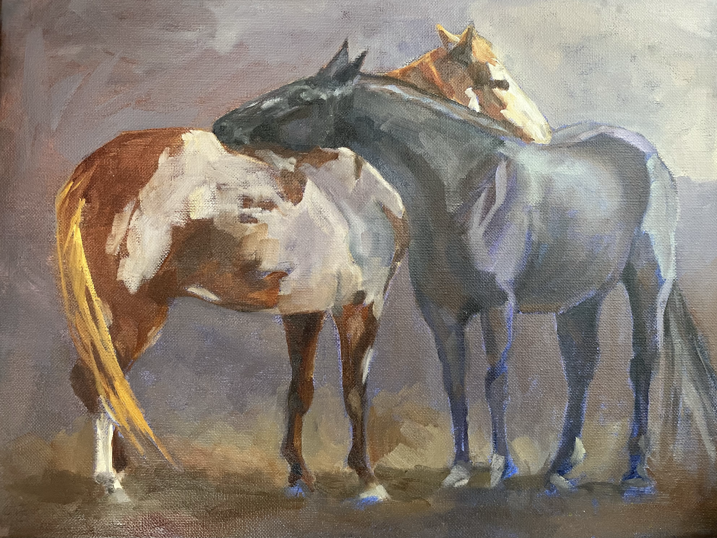  "Companionable Twilight"  
16" x 12" 
Oil on Canvas