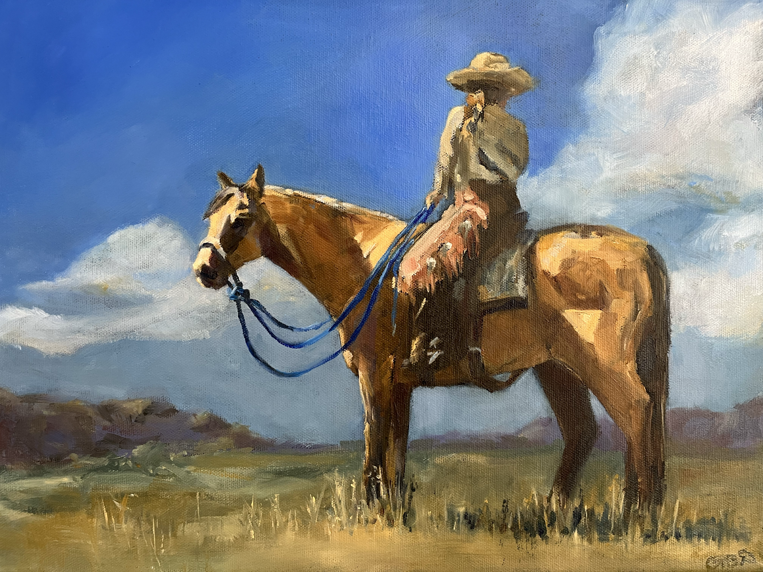  "Grit and Grace"  
16" x 12" 
Oil on Canvas