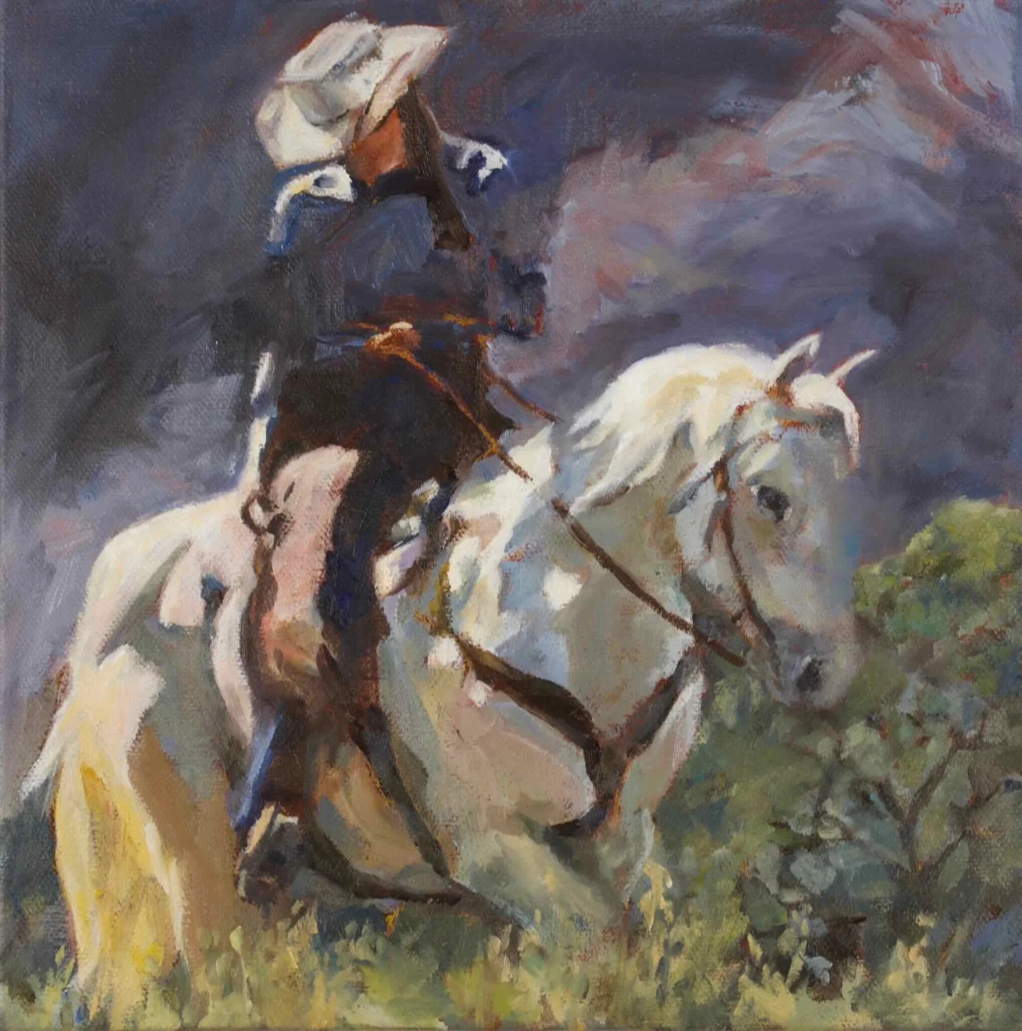 Crossing Boundaries  
10" x 10" 
Oil on Canvas 