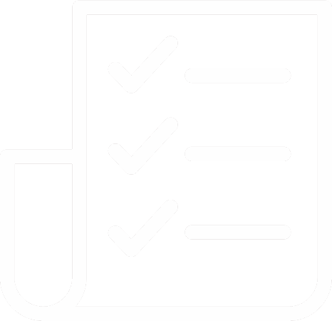 Checklist with three checked boxes and corresponding lines of text