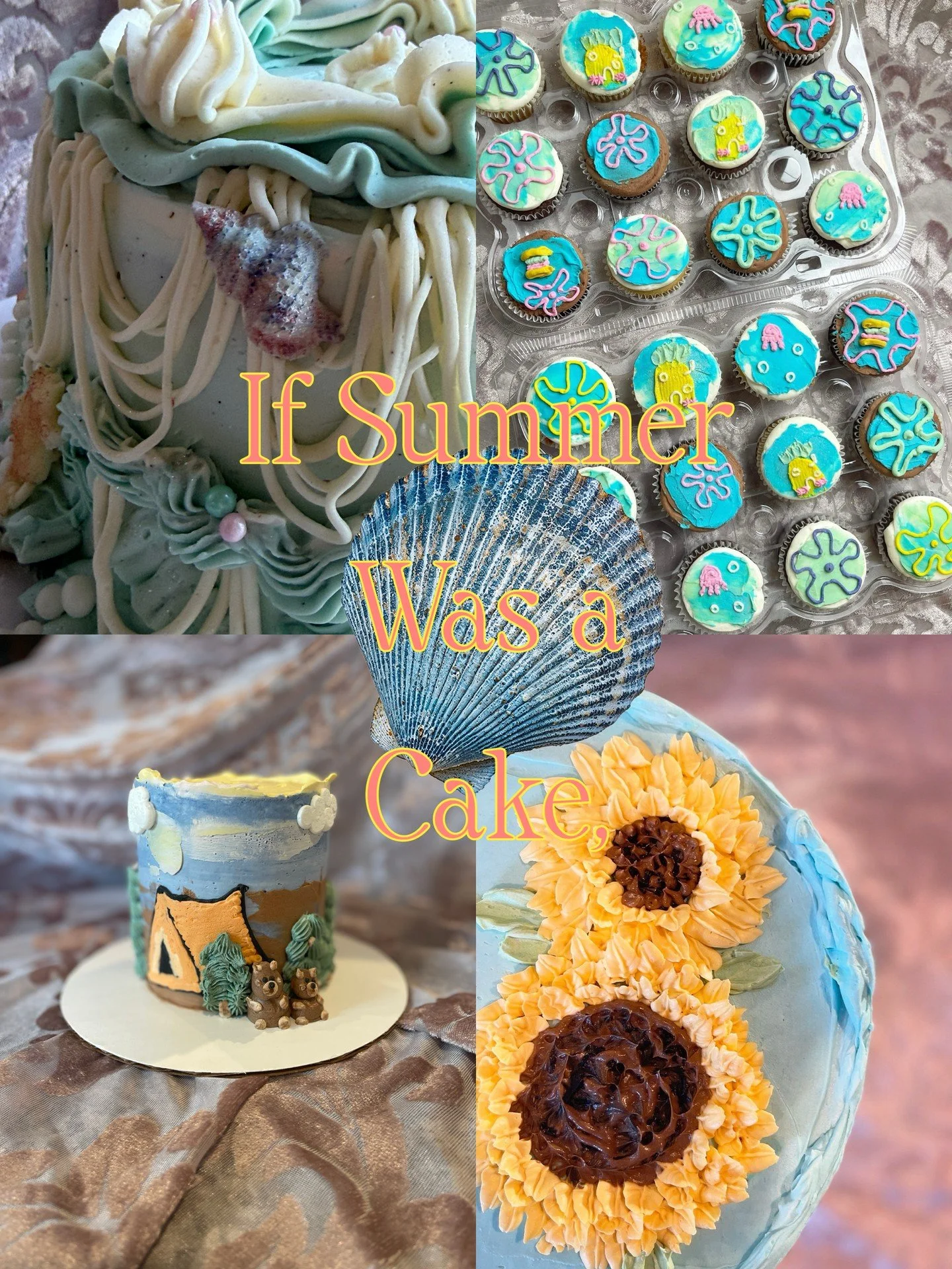 Summer is for the beach, bright colors, the pool, sunscreen, laughter, &amp; popsicles. ⁣
⁣
Happy Friday! ☀️⁣
⁣
#summertime #buttercreamcakes #cupcakes #womanowned #fxbgva