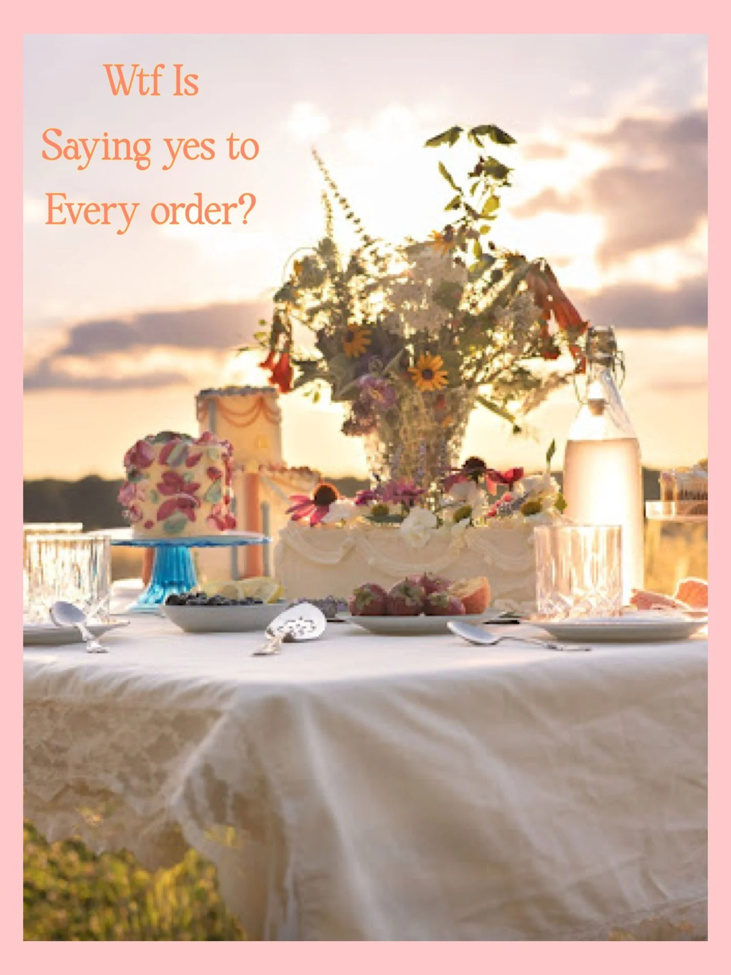1. Saying yes to every order doesn&rsquo;t mean growth. It means burnout. If the order doesn&rsquo;t serve your business vibes, it&rsquo;s ok to say no. ⁣
2. Clients ghosting you as soon as you give them an estimate? RUDE. Ghosting is not a reflectio