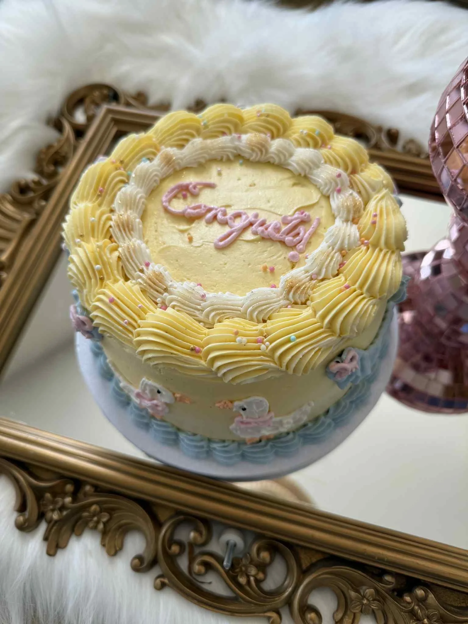 Congrats on the best cake! Oh, and your baby 🪿