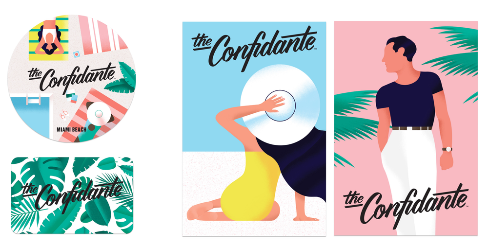 Custom Illustrations for Coasters, Brochures, etc.