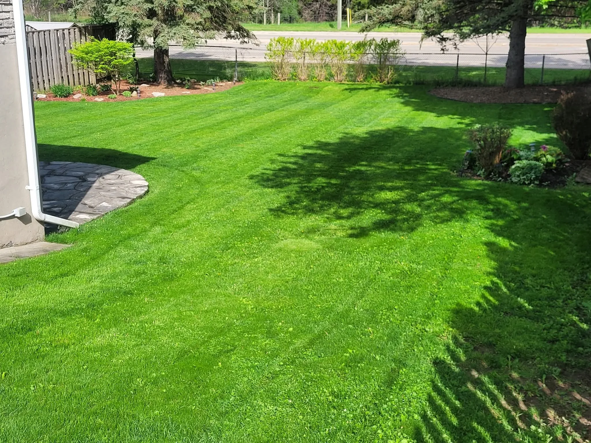 Cutting Grass in Lakeshore Village 