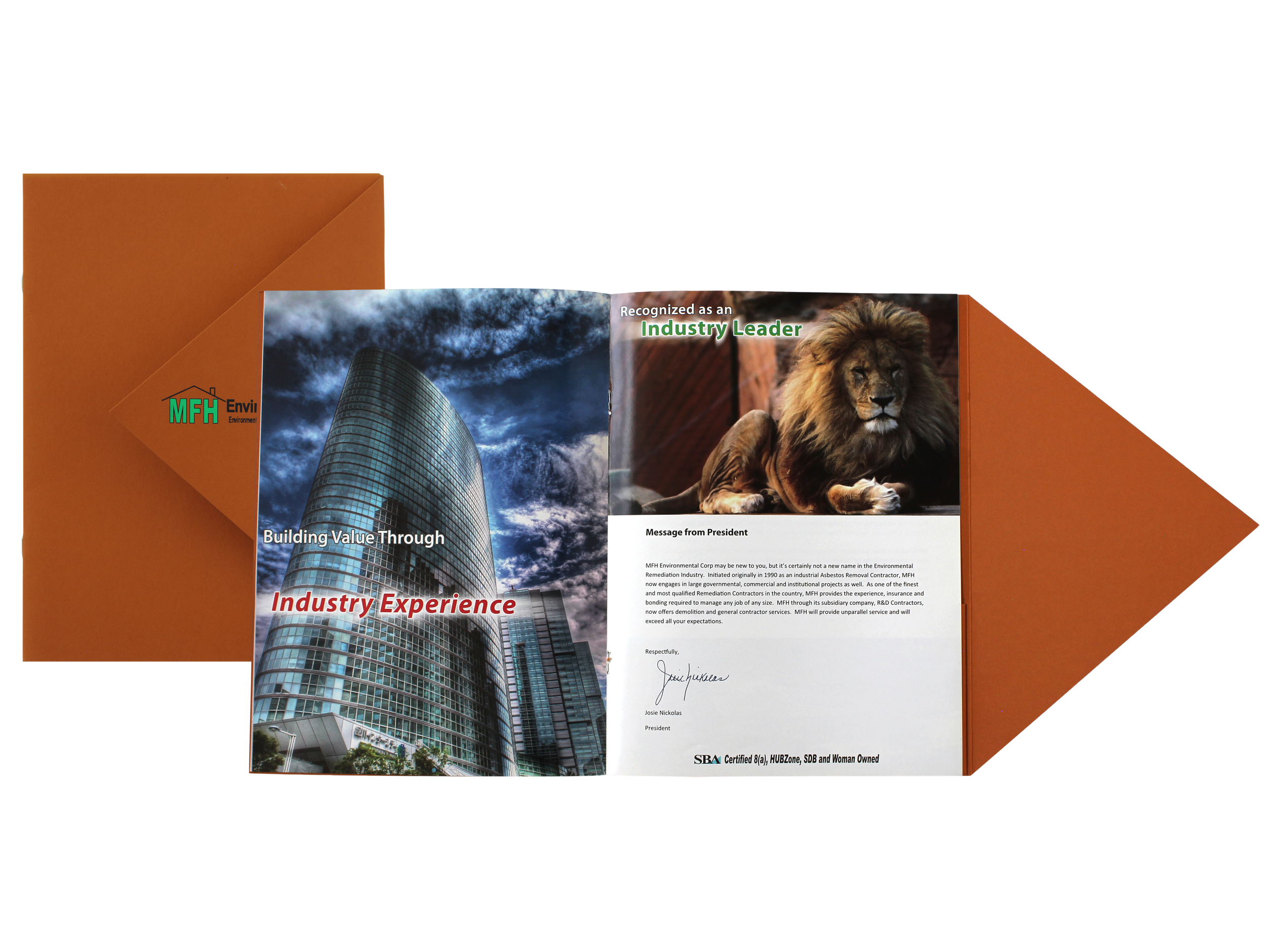 Custom Folder Holder and Brochure