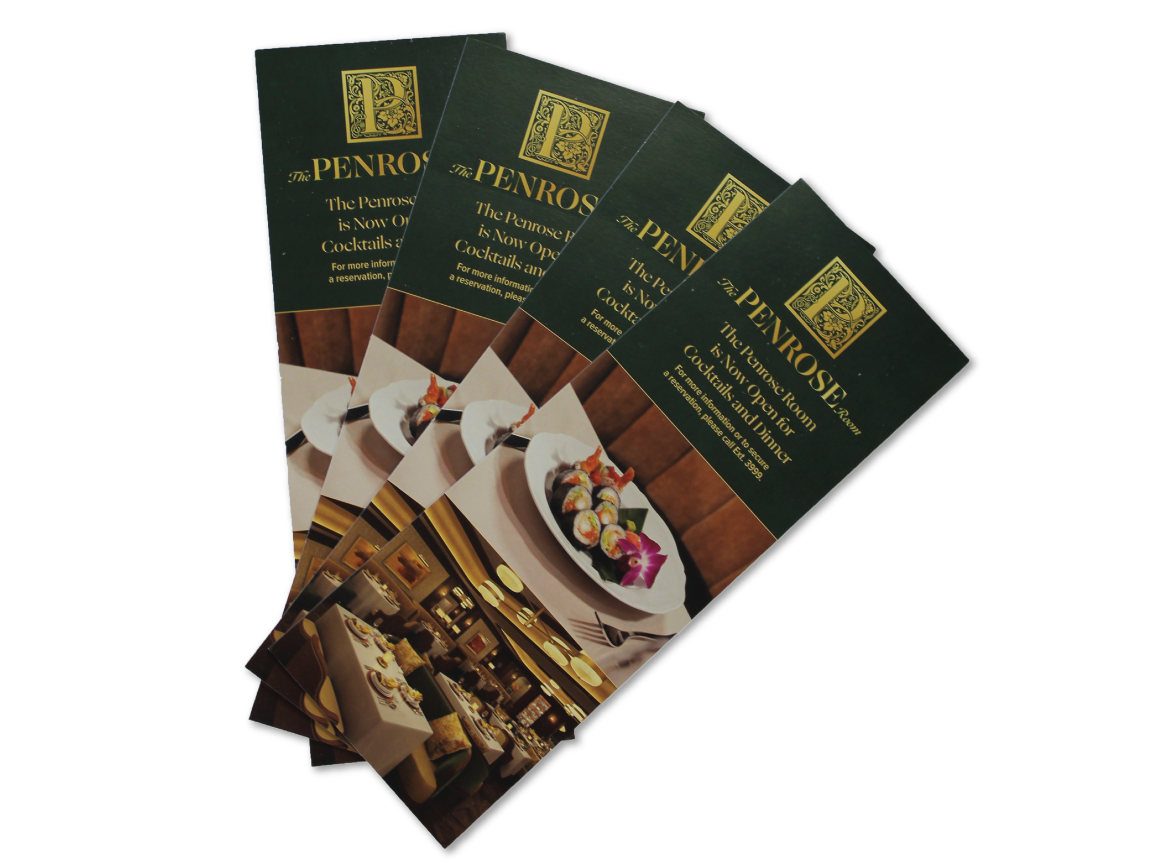 The Penrose Room Rack Card