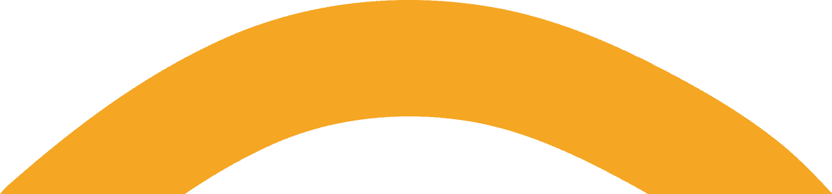 Close-up view of a gold or yellow ribbon or arching shape on a black background.