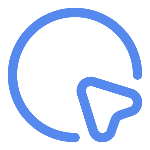 Icon of Australia with a cursor arrow pointing to it
