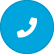 Blue circular icon with a white telephone receiver symbol.