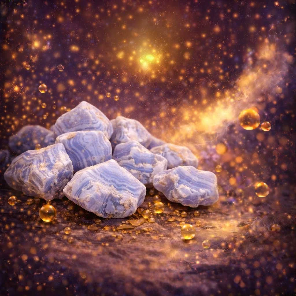 Blue Lace Agate Relevé