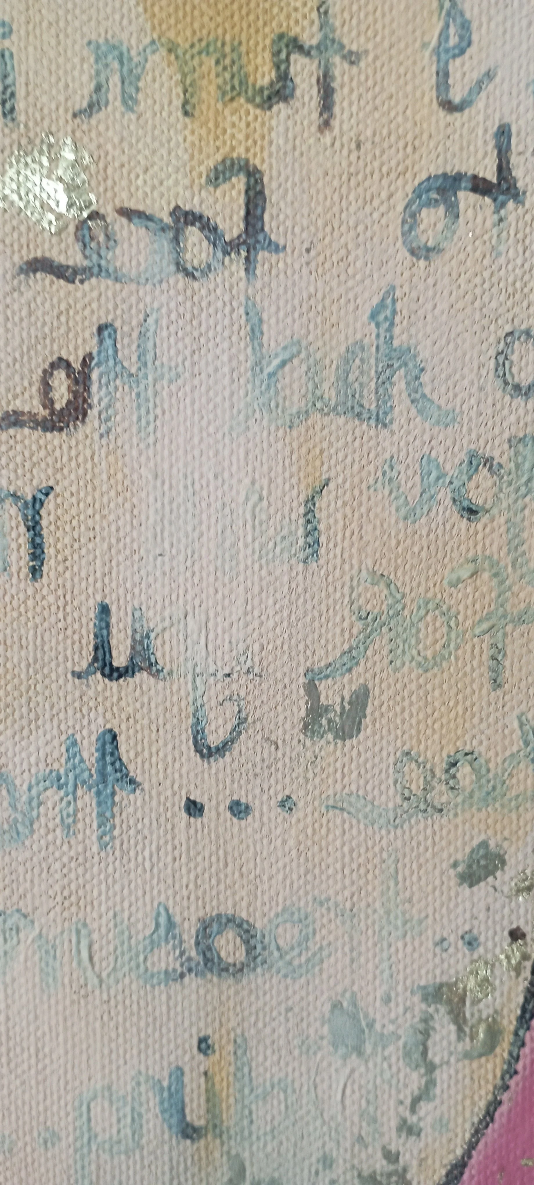 Mirror writing, as an expression of duality.