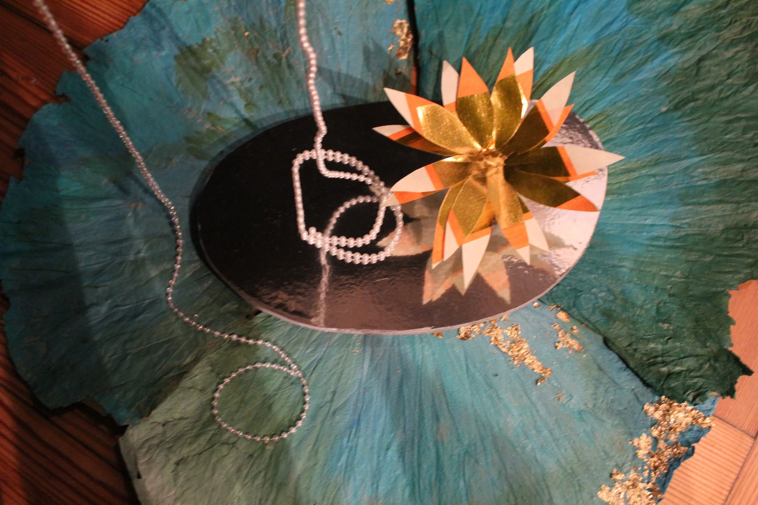 A contemporary twist on Monet's Waterlilies expressing impermanence.