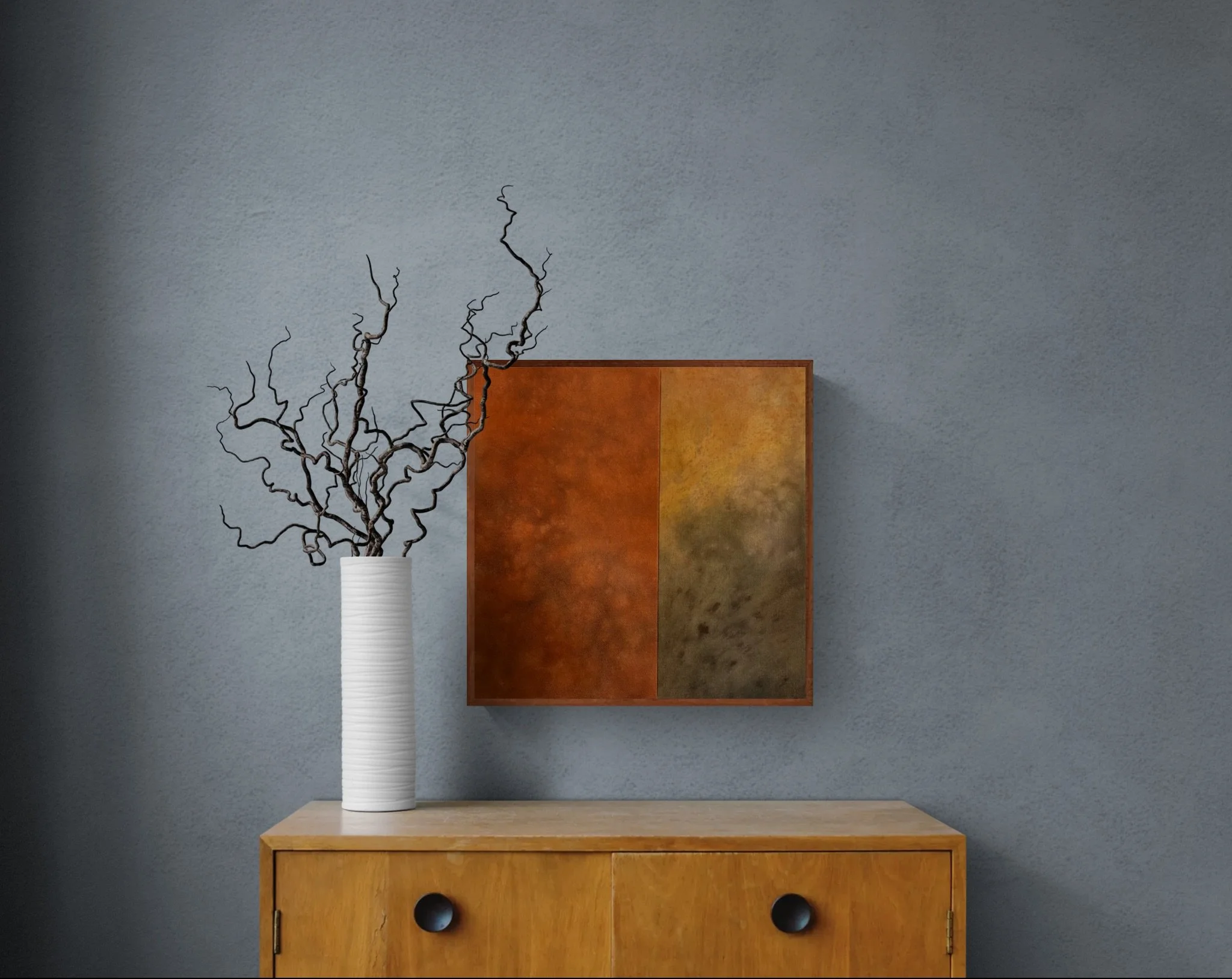 Curly twigs in vase sitting on cabinet-2.jpeg