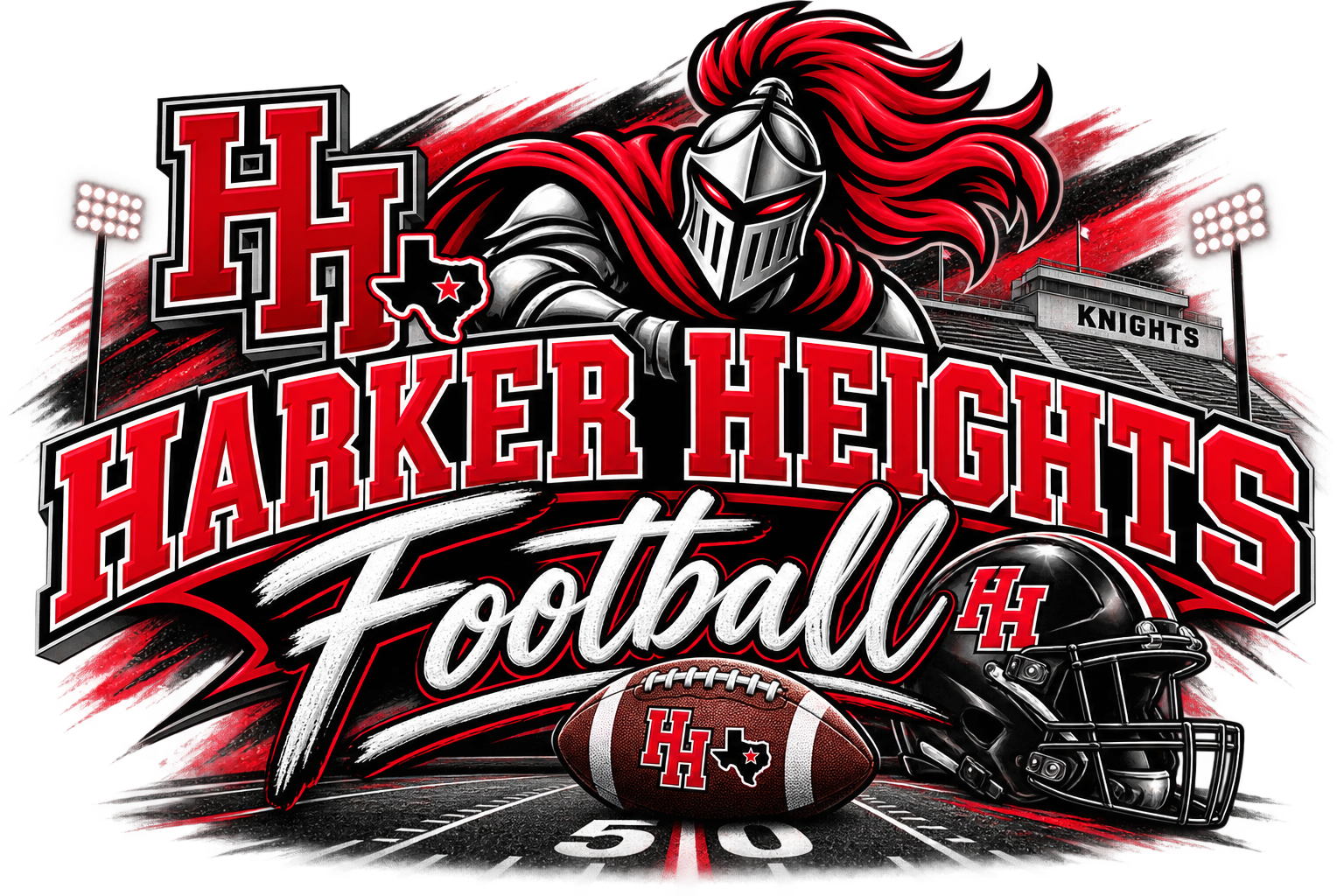 Harker Heights Football Tee