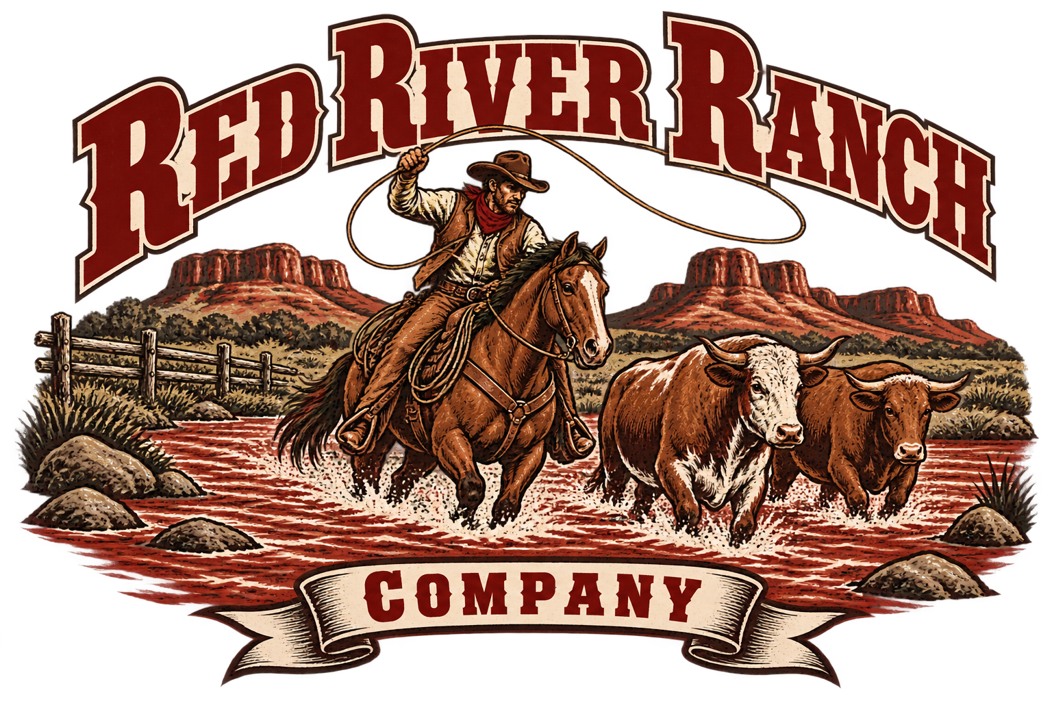 Red River Ranch Co Cattle Tee