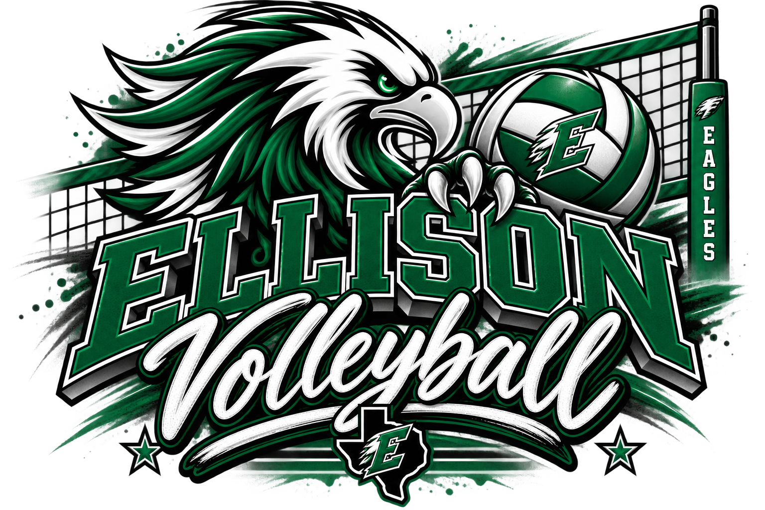 Ellison Volleyball Tee