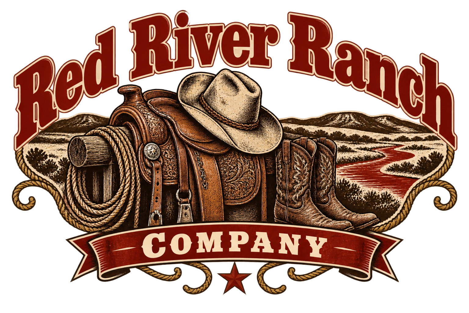 Red River Ranch Co Saddle Tee