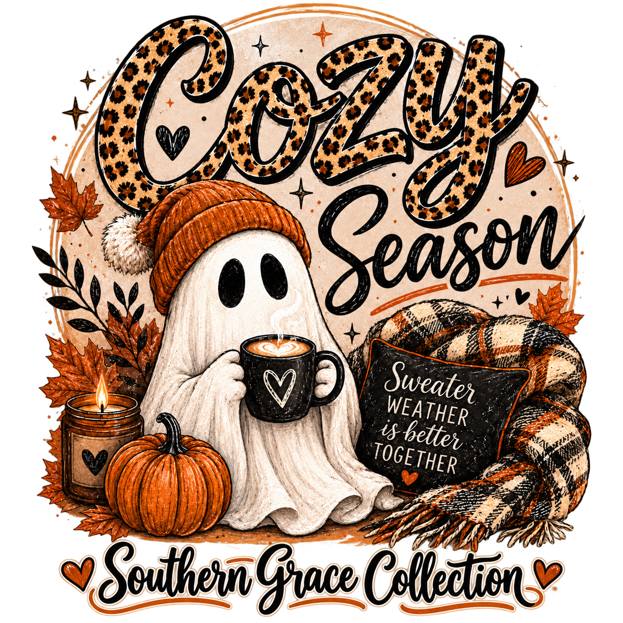 Cozy Season with Ghost Tee